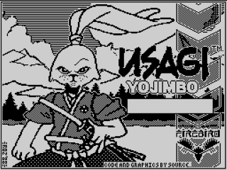 Samurai Warrior title screen for ZX Spectrum